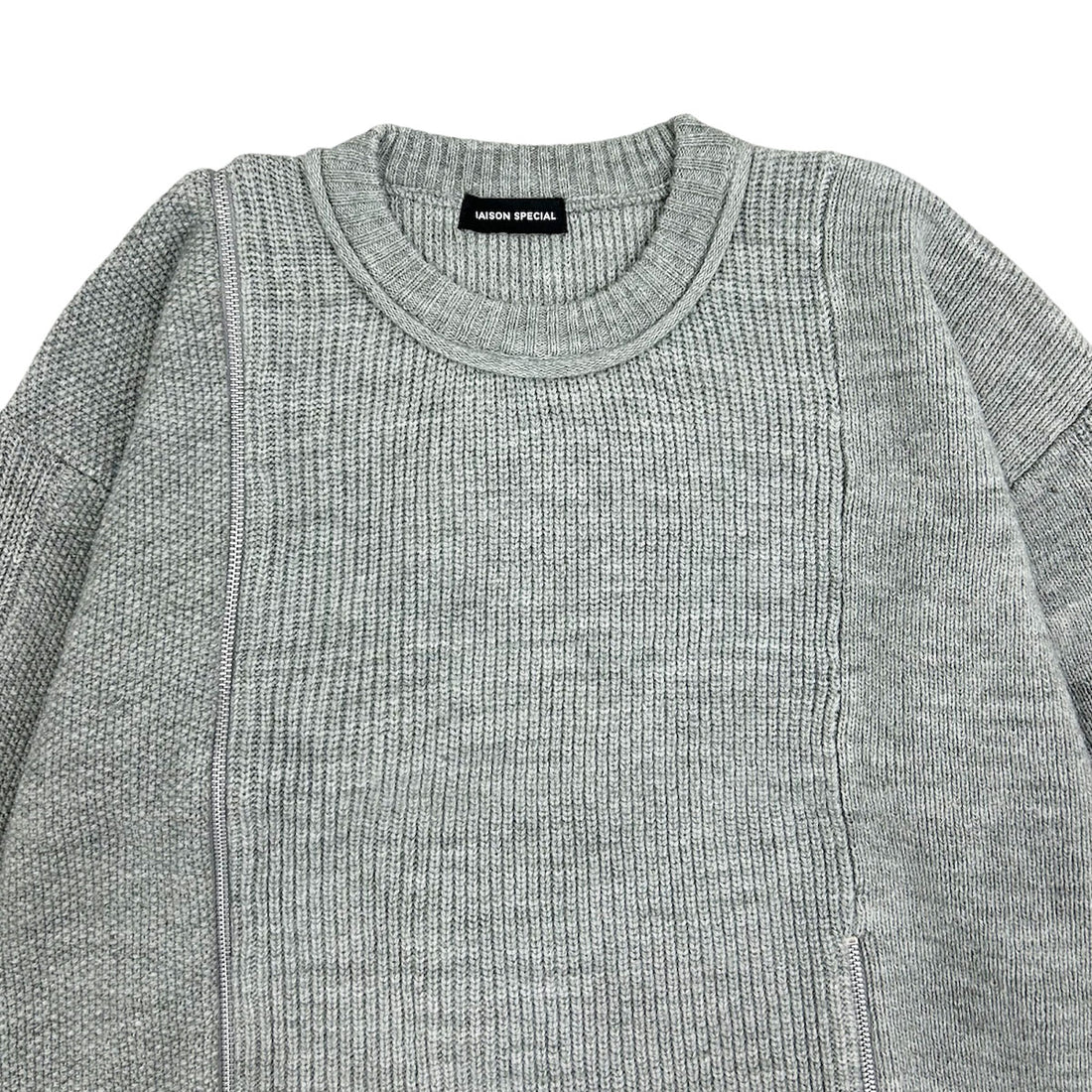 [MAISON SPECIAL]ロングファスナーニット/GRAY(21252365708)