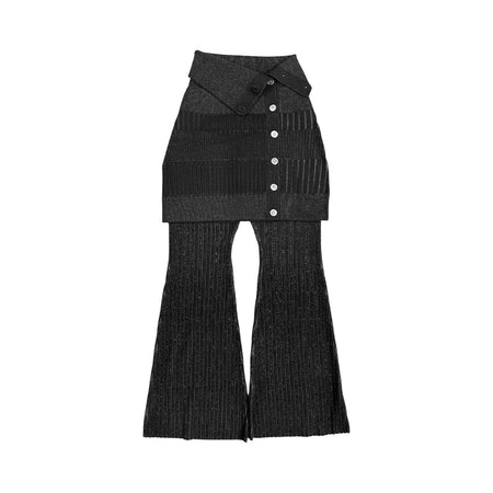 [MAISON SPECIAL]ニットスカートパンツセット/BLACK(21252465314)