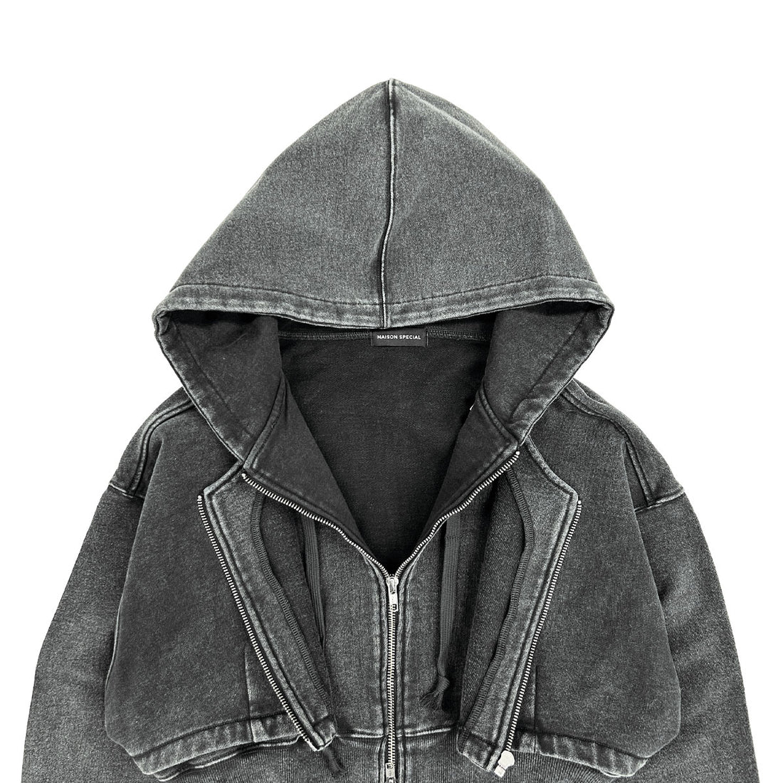 [MAISON SPECIAL]レイヤードパーカー/CHACOAL GRAY(21261416301)