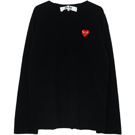 COMME DES GARCONS (CDG PLAY) DARK GREY CARDIGAN – Blank Room