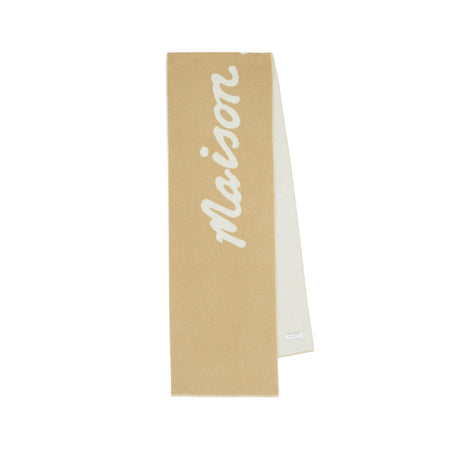 [MAISON KITSUNE]MAISON KITSUNE HANDWRITING SCARF/Light camel(PM06202WB0038)
