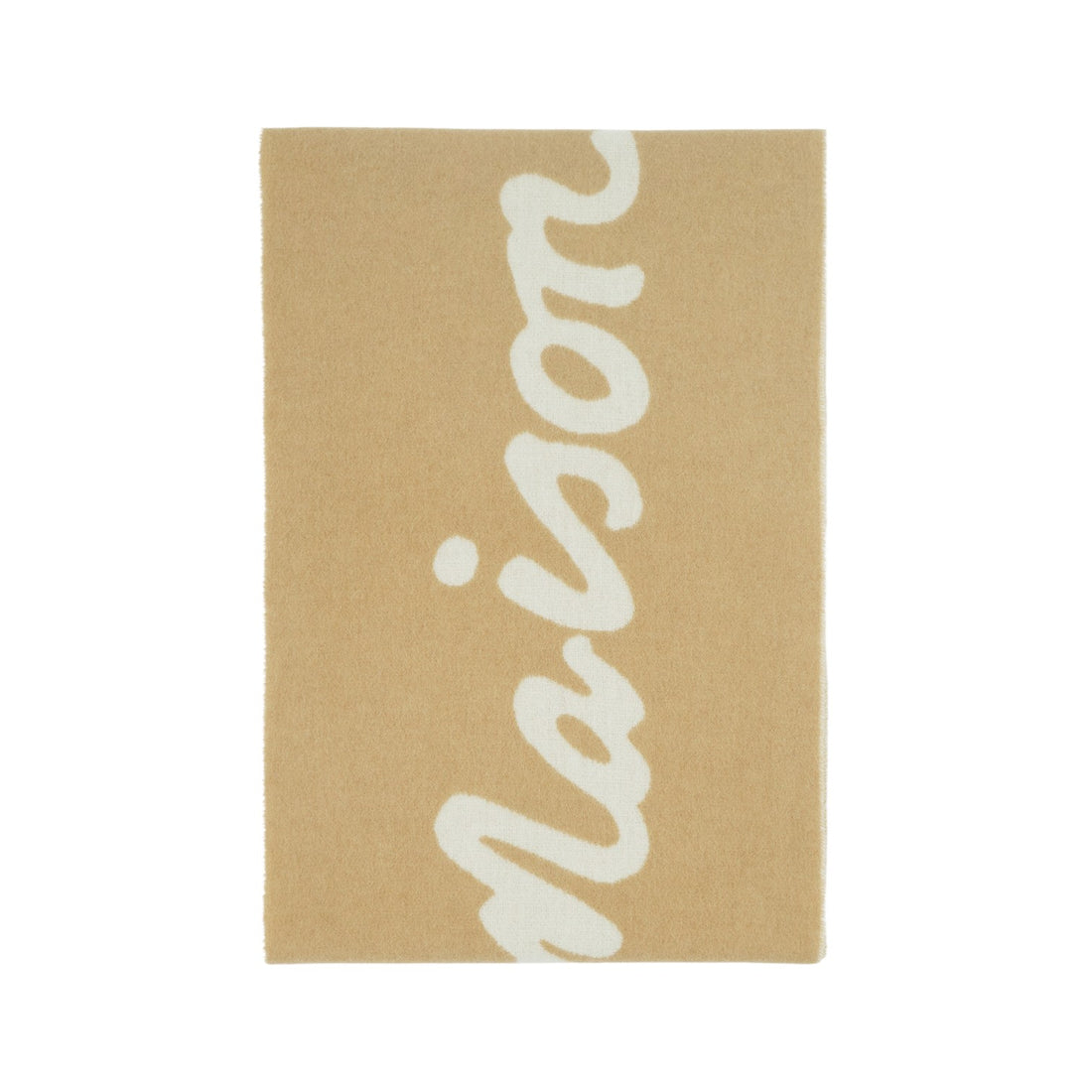 [MAISON KITSUNE]MAISON KITSUNE HANDWRITING SCARF/Light camel(PM06202WB0038)