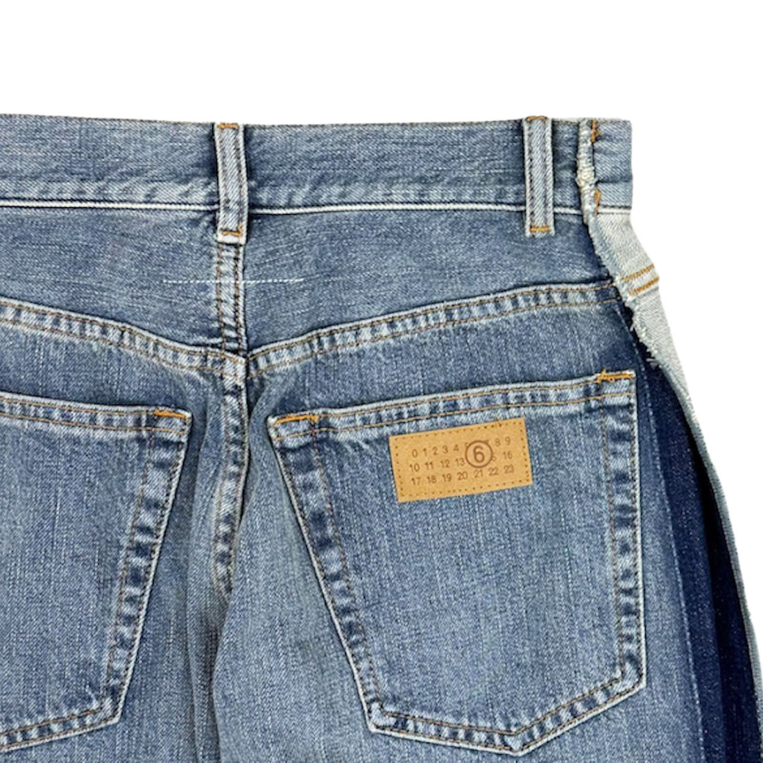 [MM6 Maison Margiela]PANTALONE 5 TASCHE/BLUE(S62LB0200-S30844)