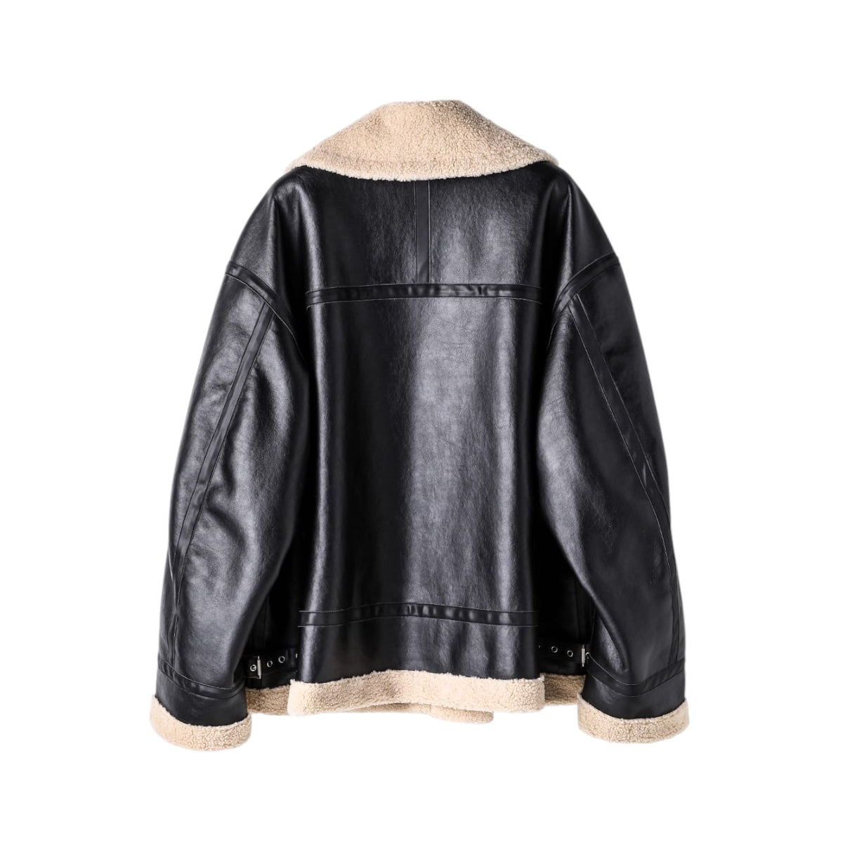 TAKAHIRO MIYASHITA TheSoloIst】faux mouton flight jacket./black