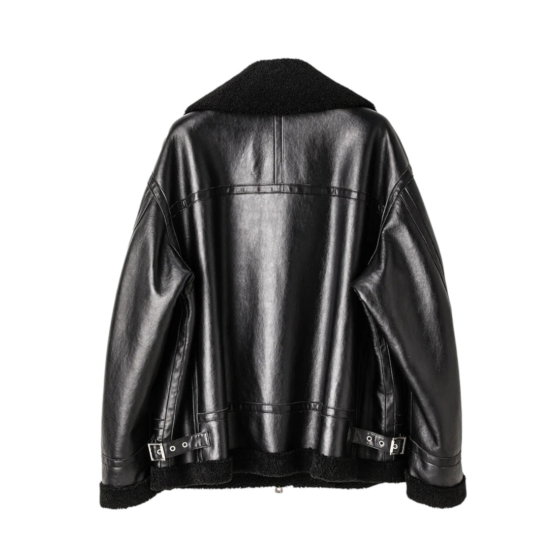 【TAKAHIRO MIYASHITA TheSoloIst】faux mouton flight jacket./black(sj.0032AW25)