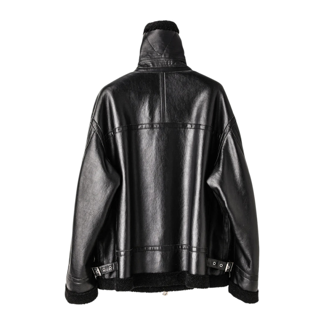 【TAKAHIRO MIYASHITA TheSoloIst】faux mouton flight jacket./black(sj.0032AW25)