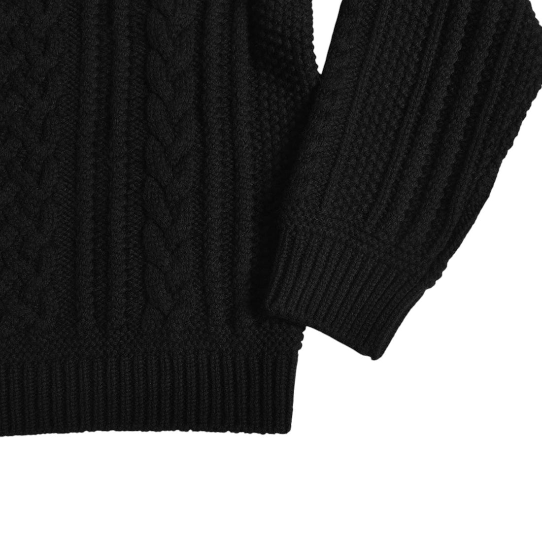 【TAKAHIRO MIYASHITA TheSoloIst】fisherman's crew neck sweater./BLACK(sk.0008AW25)