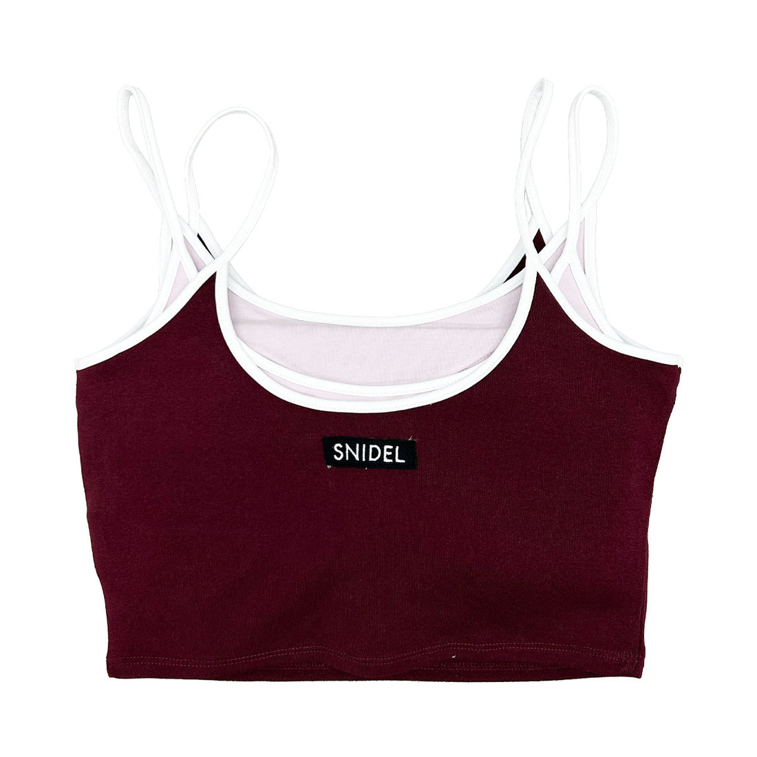 [SNIDEL]MLBレイヤードカップインTOPS/BURGUNDY(SWCT261090)