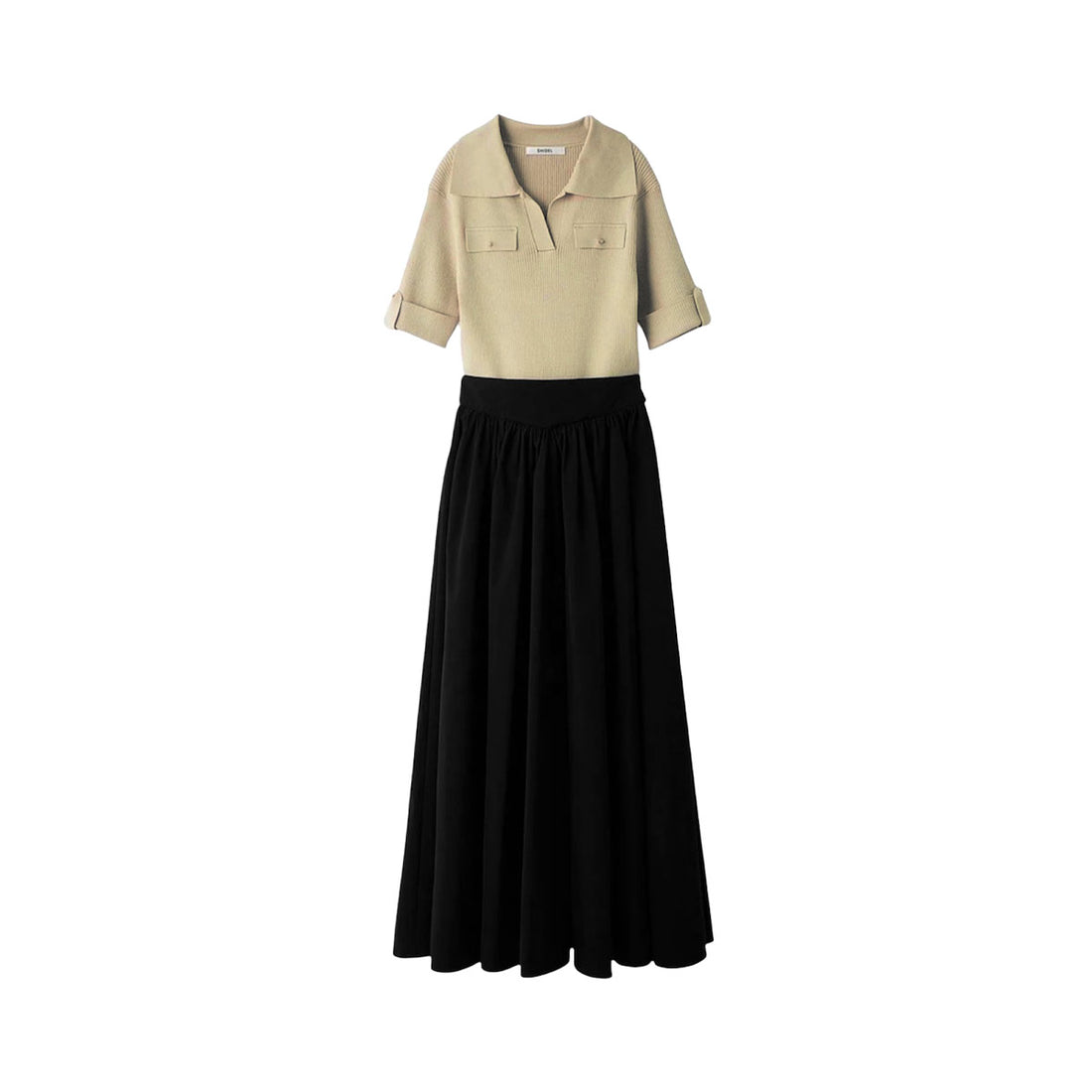 [SNIDEL]スキッパーニットドッキング/BEIGE(SWNO262066 )