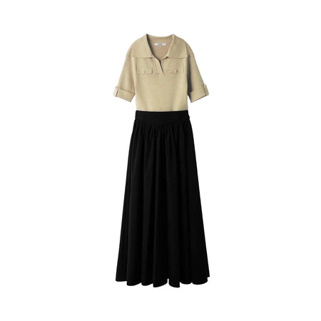 [SNIDEL]スキッパーニットドッキング/BEIGE(SWNO262066 )
