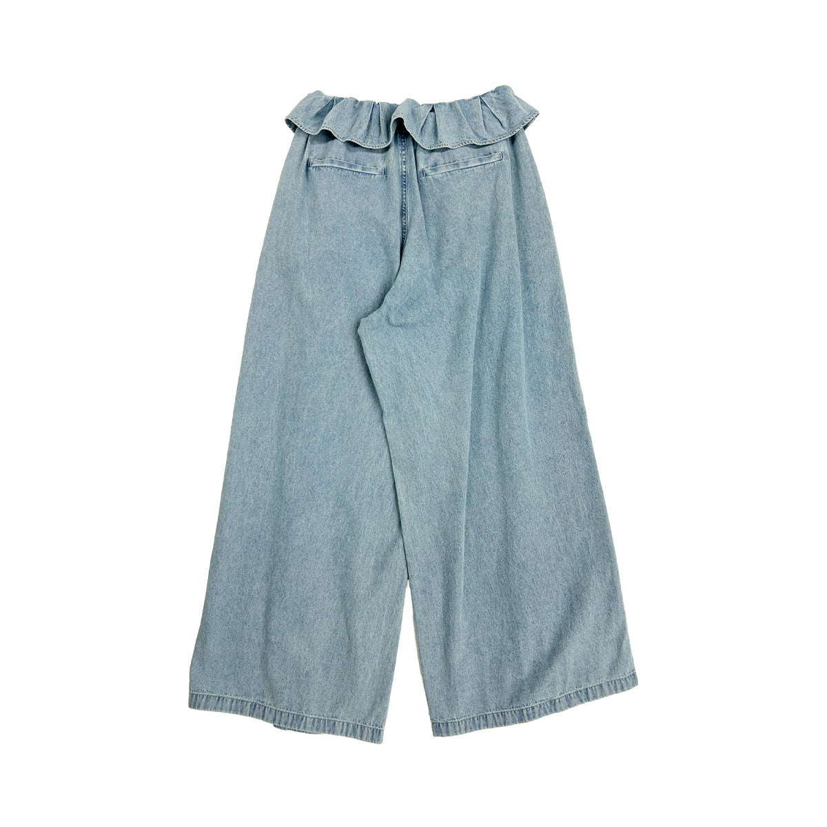 SNIDEL]ウエストデザインボリュームワイドパンツ/LIGHT BLUE