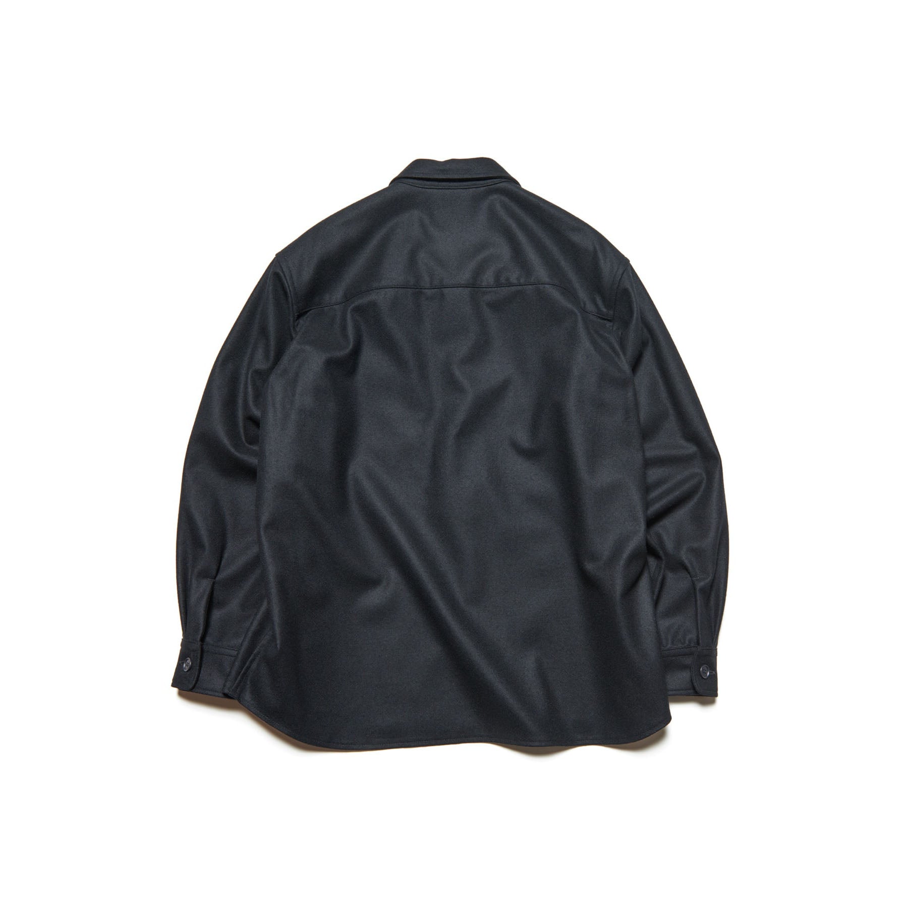 SOPHNET.]LIGHT MELTON WOOL HALF-ZIP SHIRT/BLACK(SPNT-252003) – R&Co.
