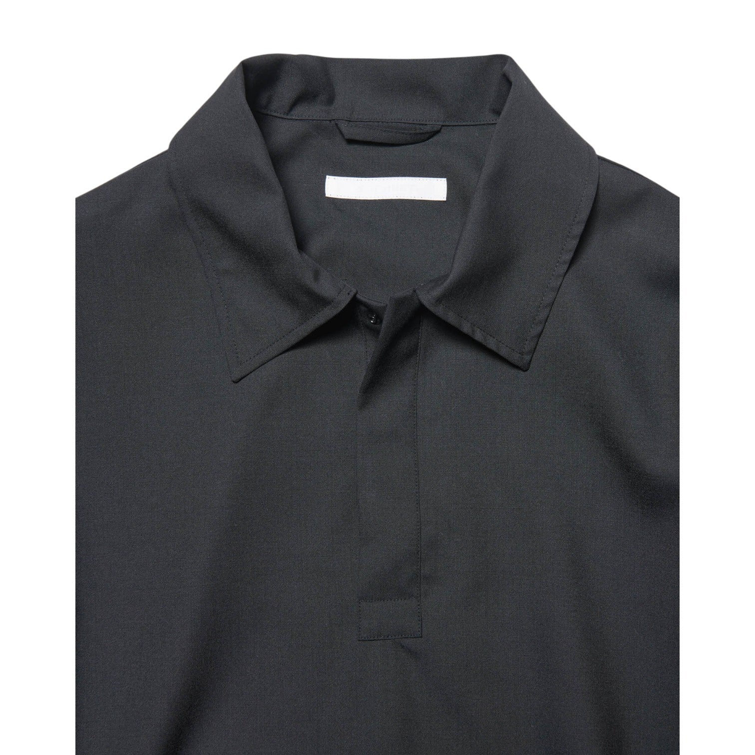 SOPHNET.]WASHABLE SUMMER WOOL POLO SHIRT/BLACK(SPNT-252012) – R&Co.