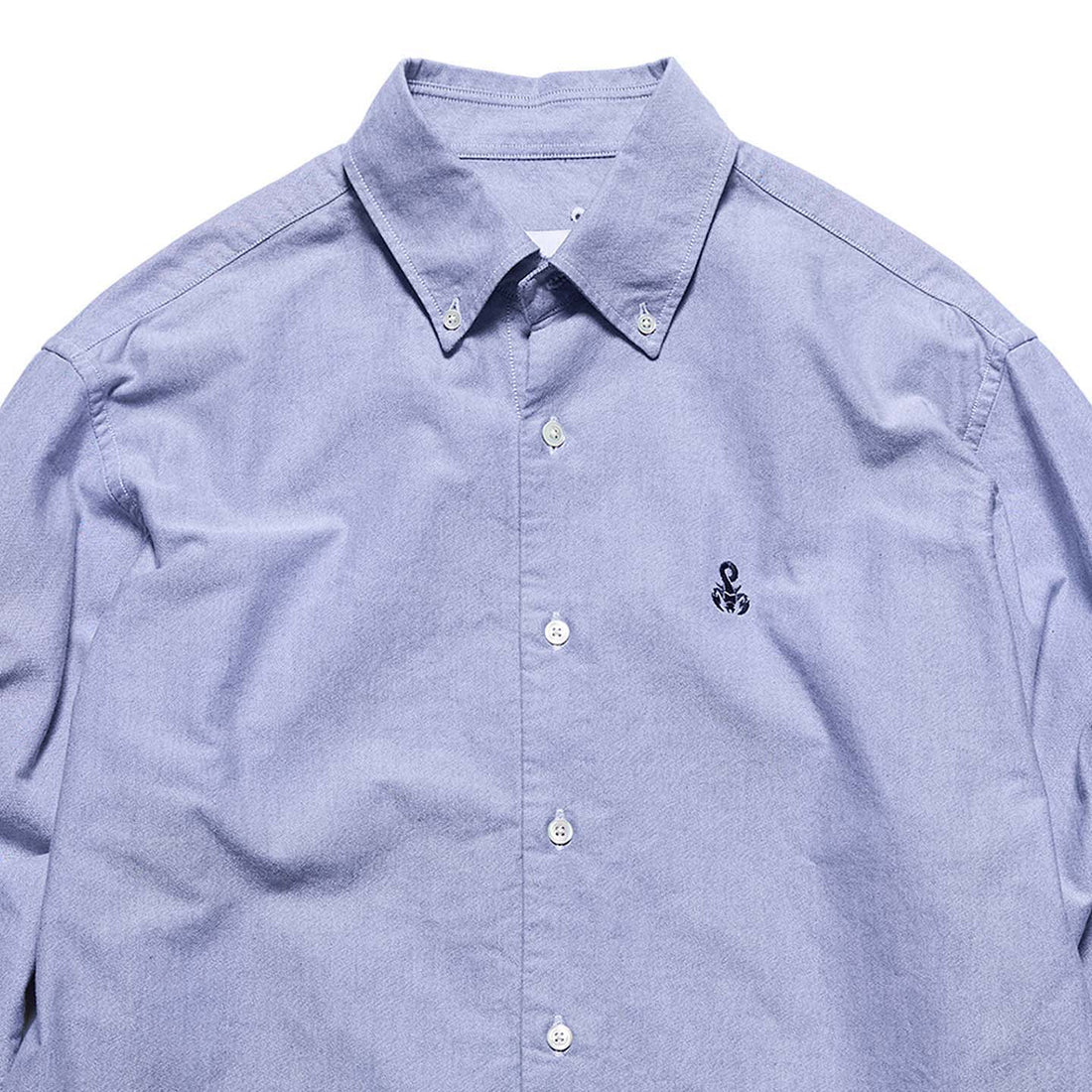 [SOPHNET.]CHECK PANELED B.D SHIRT/NAVY(PNT-260002)