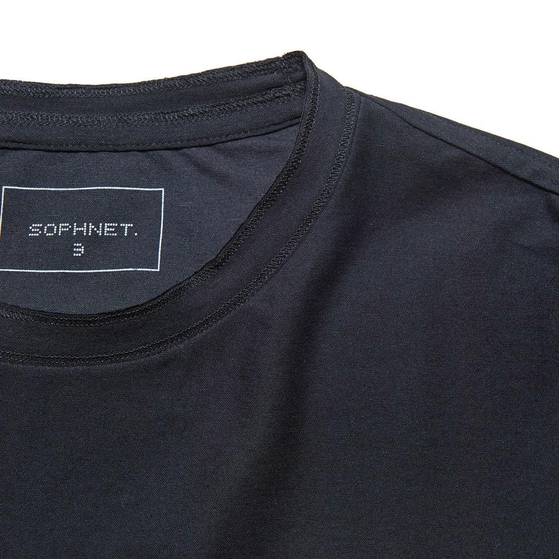 [SOPHNET.]DOUBLE LOCK STITCH L/S TEE/OBLACK(SPNT-260018)