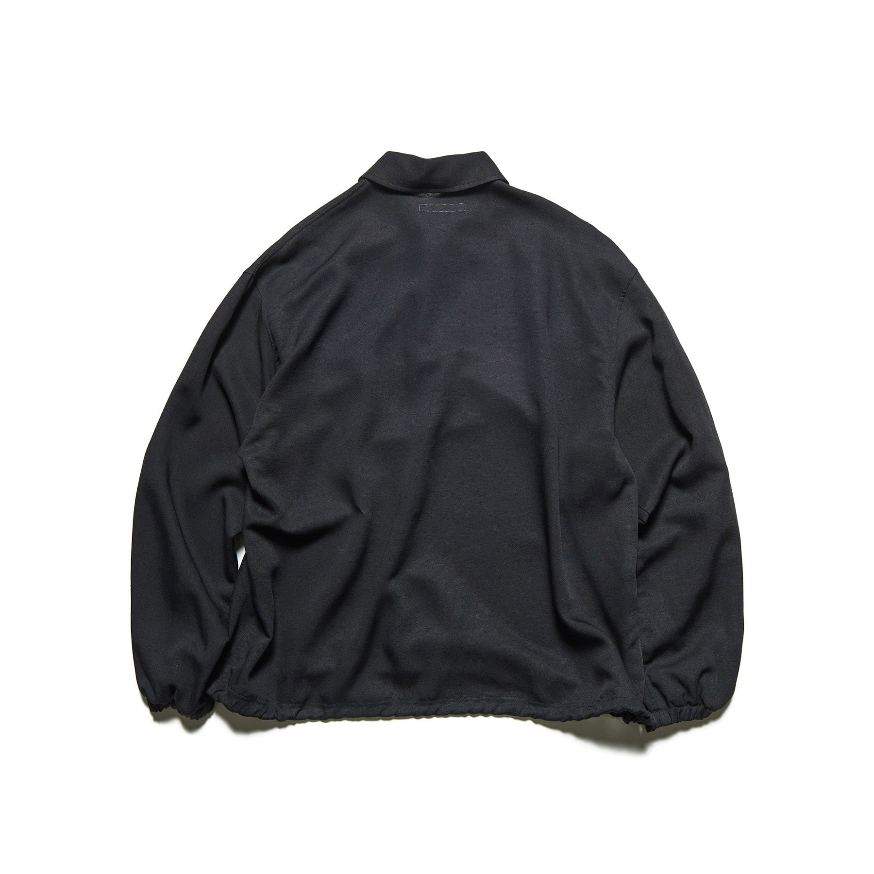 SOPHNET.]LINEN MESH L/S POLO/BLACK(SPNT-260021) – R&Co.