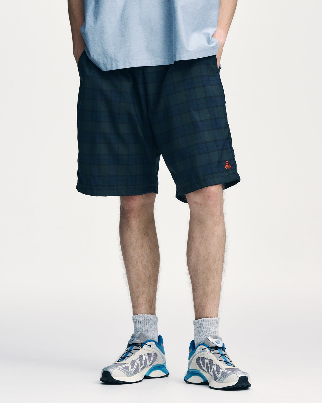 [SOPHNET.]TROPICAL CHECK EASY SHORTS(SPNT-260031)