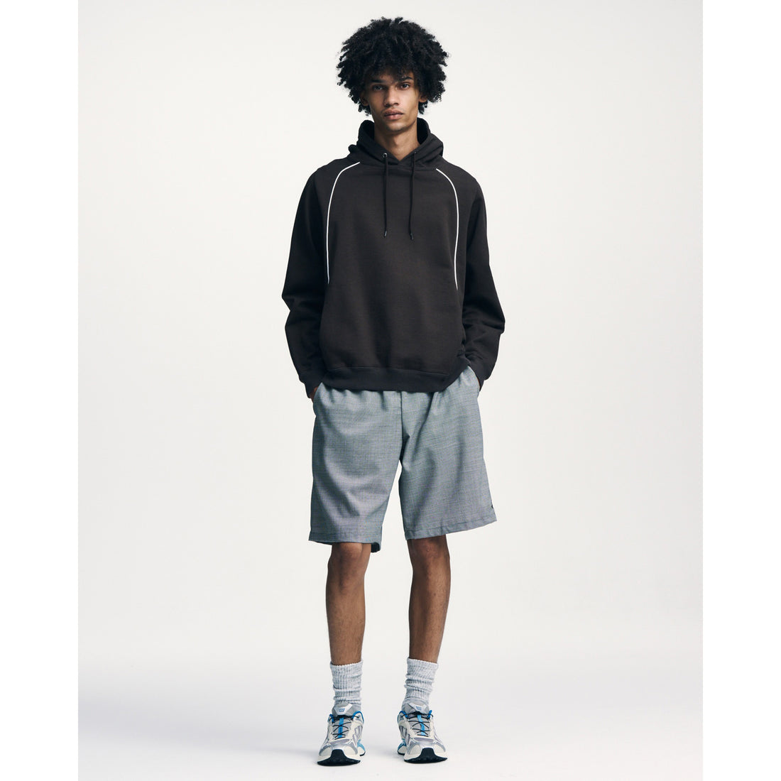 [SOPHNET.]FOOTBALL SWEAT HOODIE/BLACK(SPNT-260040)