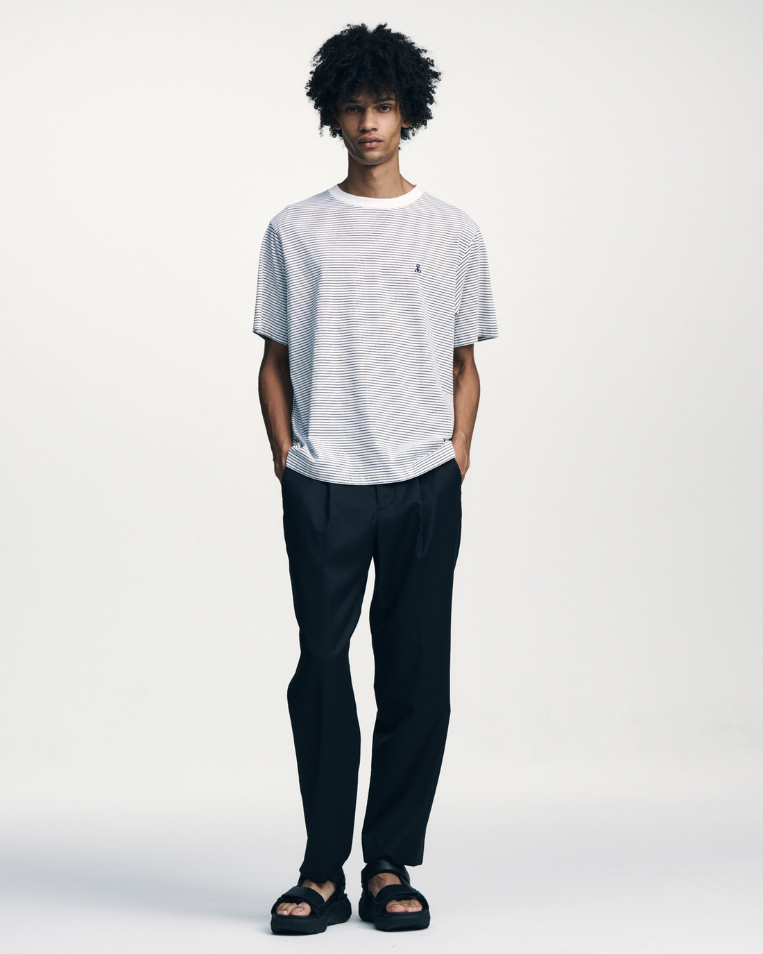 [SOPHNET.]SCORPION BORDER WIDE TEE(SPNT-260065)