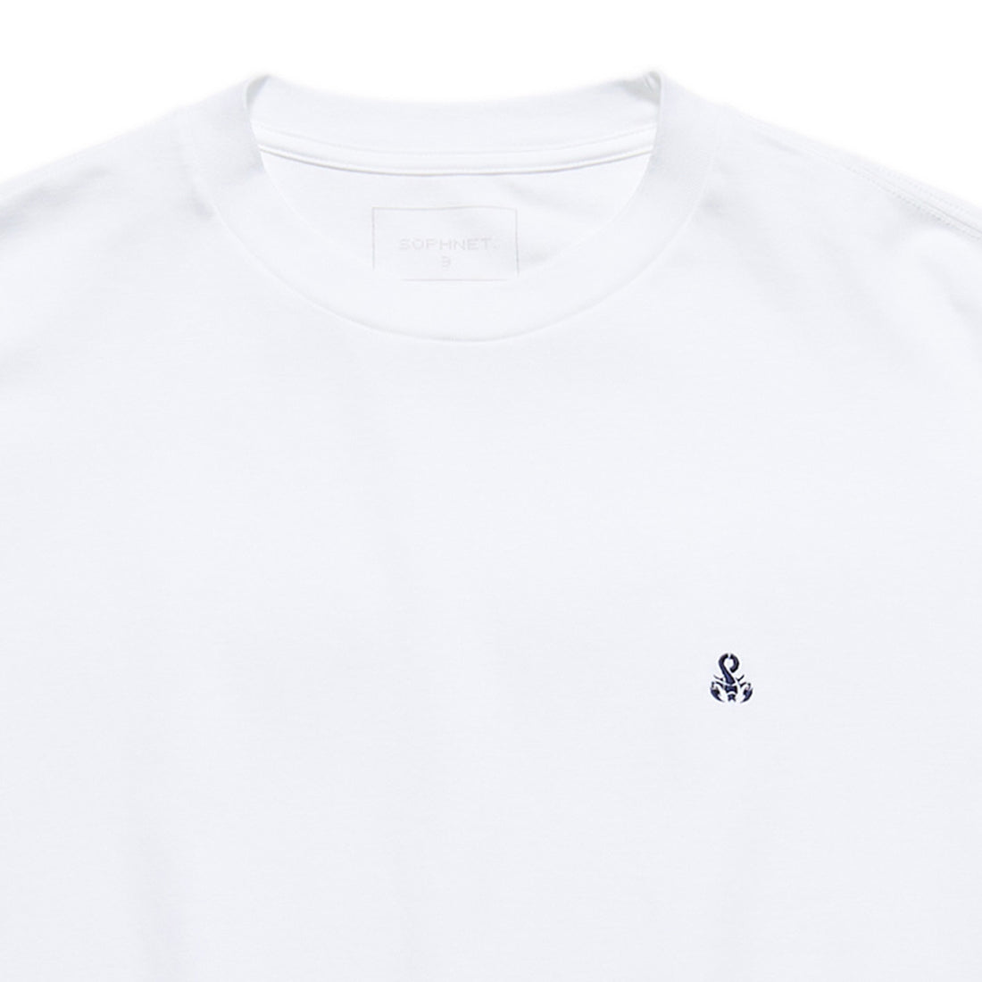 [SOPHNET.]SCORPION WIDE L/S TEE/WHITE(SPNT-260066)
