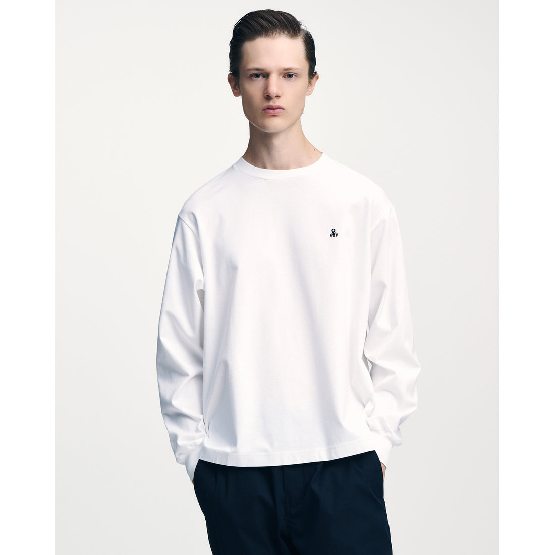 [SOPHNET.]SCORPION WIDE L/S TEE/WHITE(SPNT-260066)