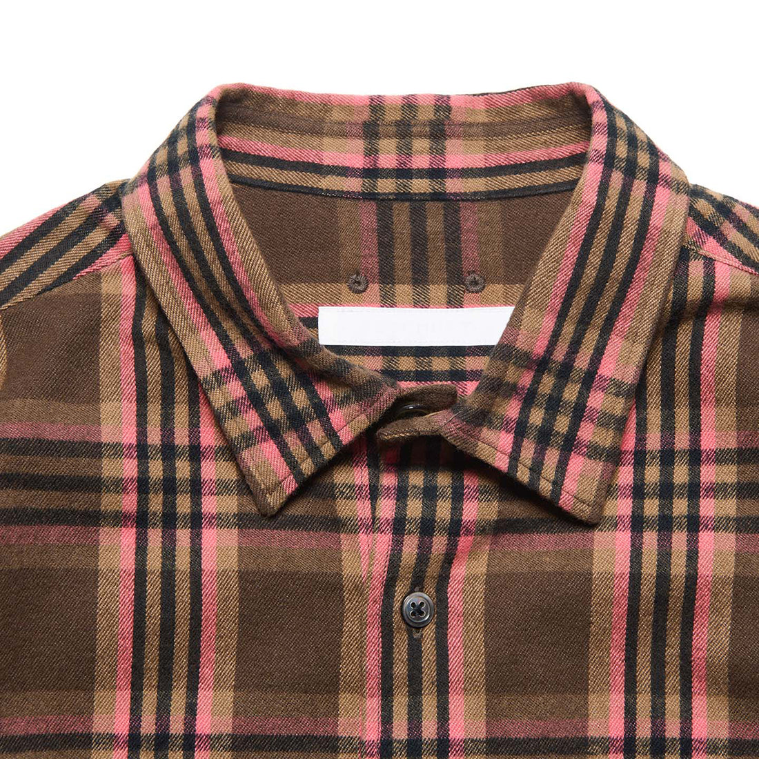 [SOPHNET.]FLANNEL CHECK RIBBED SHIRT(SPNT-262006)
