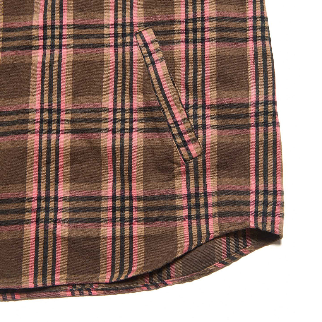 [SOPHNET.]FLANNEL CHECK RIBBED SHIRT(SPNT-262006)