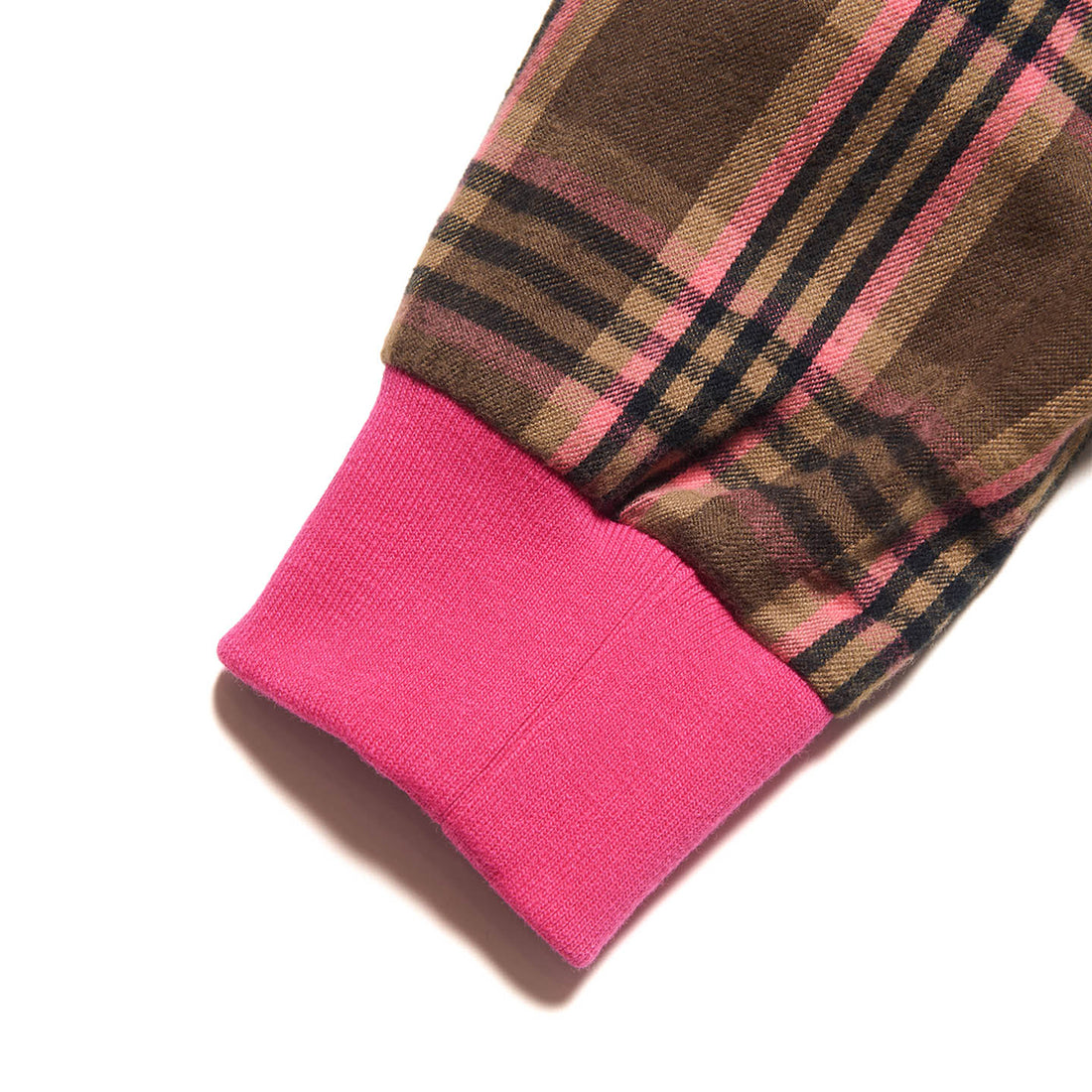 [SOPHNET.]FLANNEL CHECK RIBBED SHIRT(SPNT-262006)