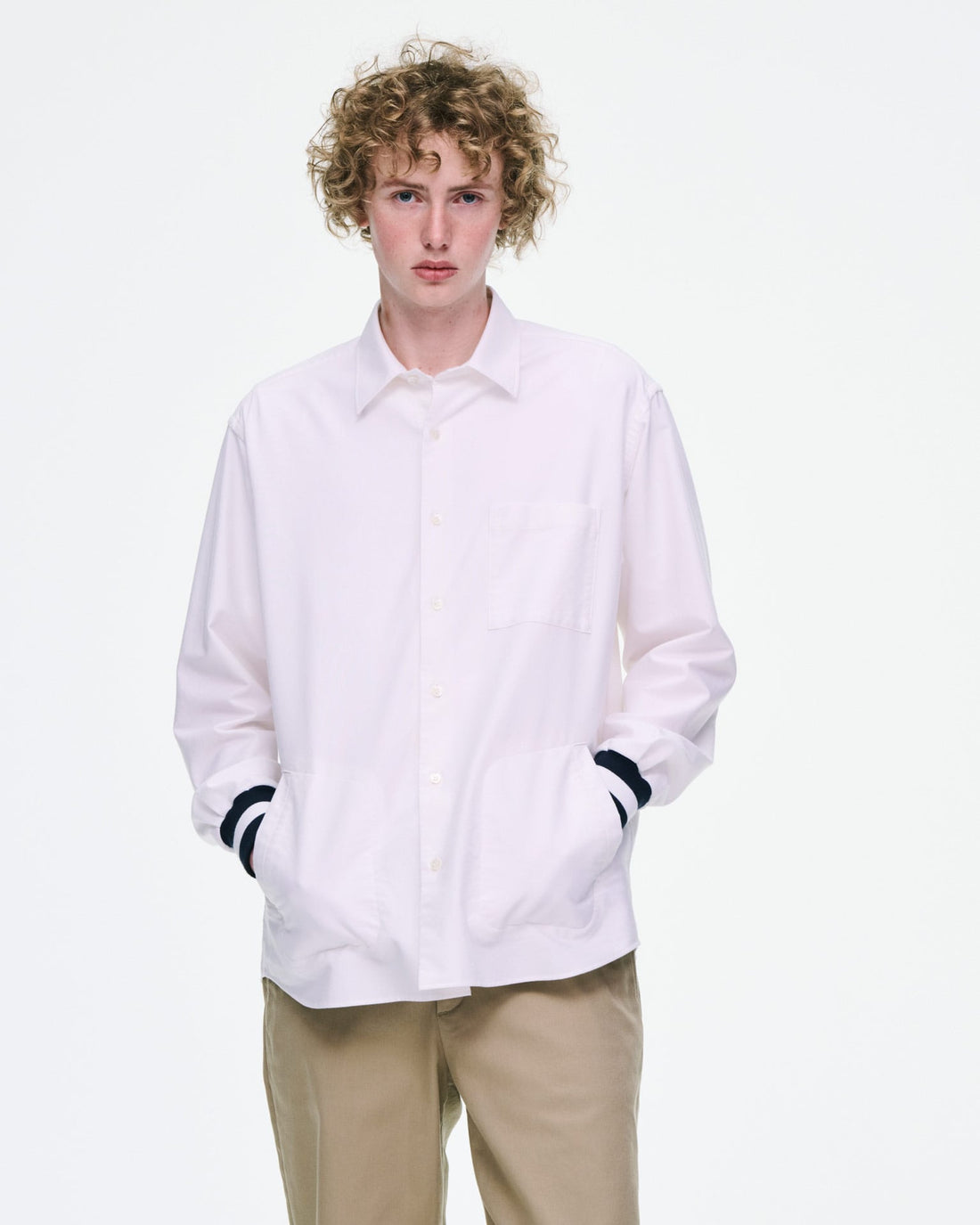 [SOPHNET.]OXFORD RIBBED SHIRT(SPNT-262008)