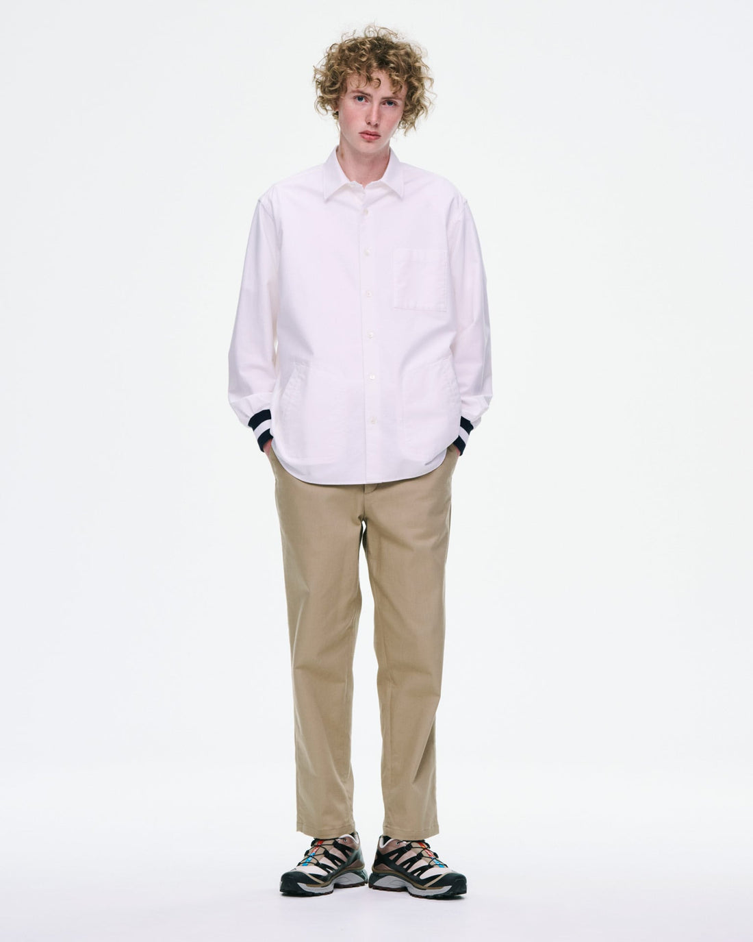 [SOPHNET.]OXFORD RIBBED SHIRT(SPNT-262008)