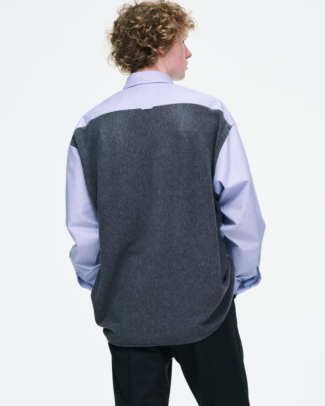 [SOPHNET.]FABRIC-MIX OVERSIZED SHIRT(SPNT-262044)