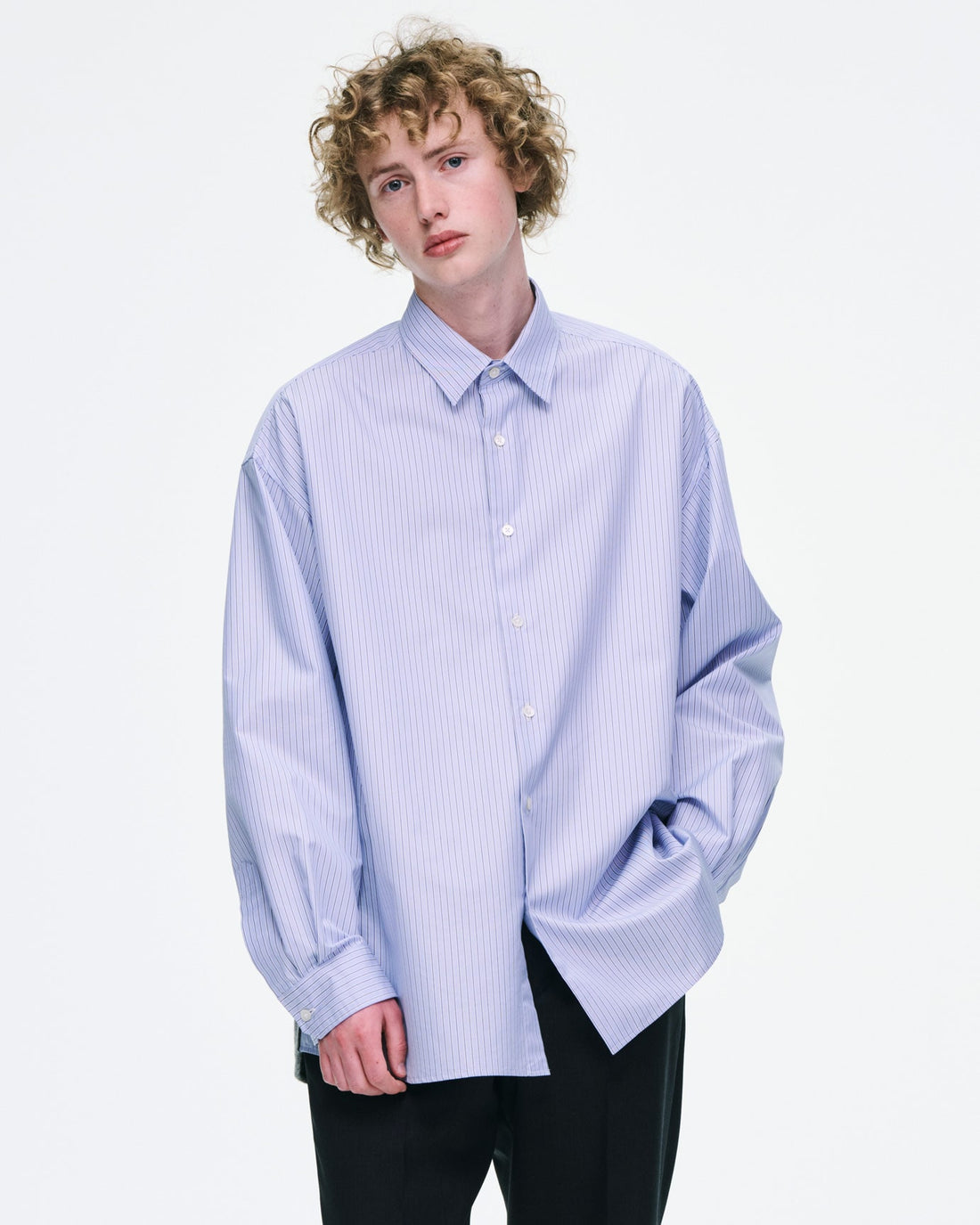 [SOPHNET.]FABRIC-MIX OVERSIZED SHIRT(SPNT-262044)