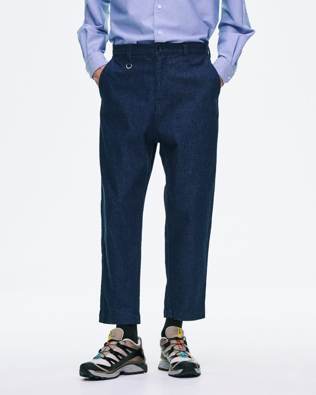 [SOPHNET.]STRETCH TWILL WIDE CROPPED PANTS(SPNT-262054)
