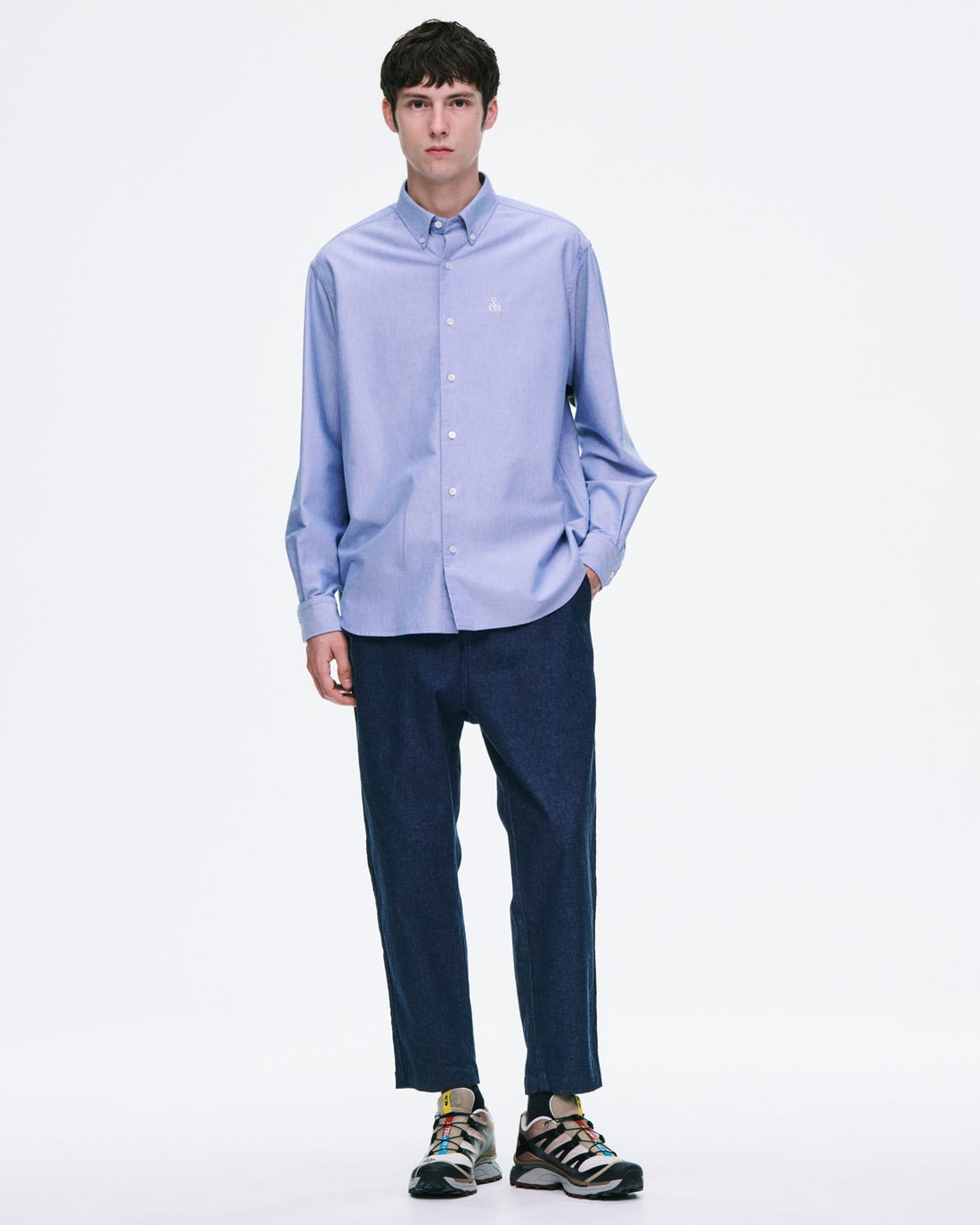[SOPHNET.]STRETCH TWILL WIDE CROPPED PANTS(SPNT-262054)
