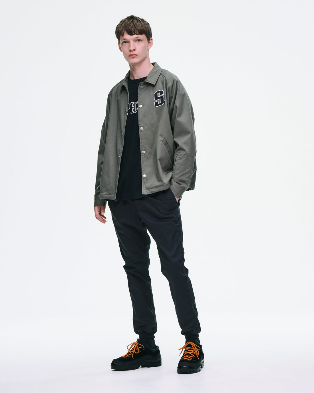 [SOPHNET.]STRETCH TWILL SLIM-FIT RIBBED PANTS(SPNT-262055)