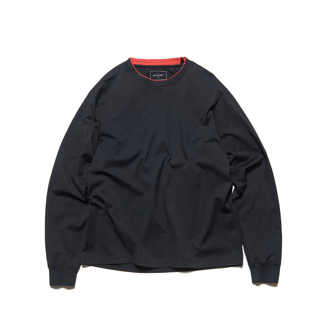 [SOPHNET.]LUSTER COTTON DOUBLE RIB L/S TEE(SPNT-262061)
