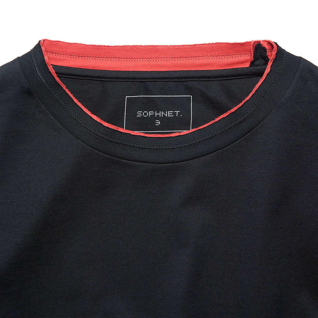 [SOPHNET.]LUSTER COTTON DOUBLE RIB TEE(SPNT-262062)