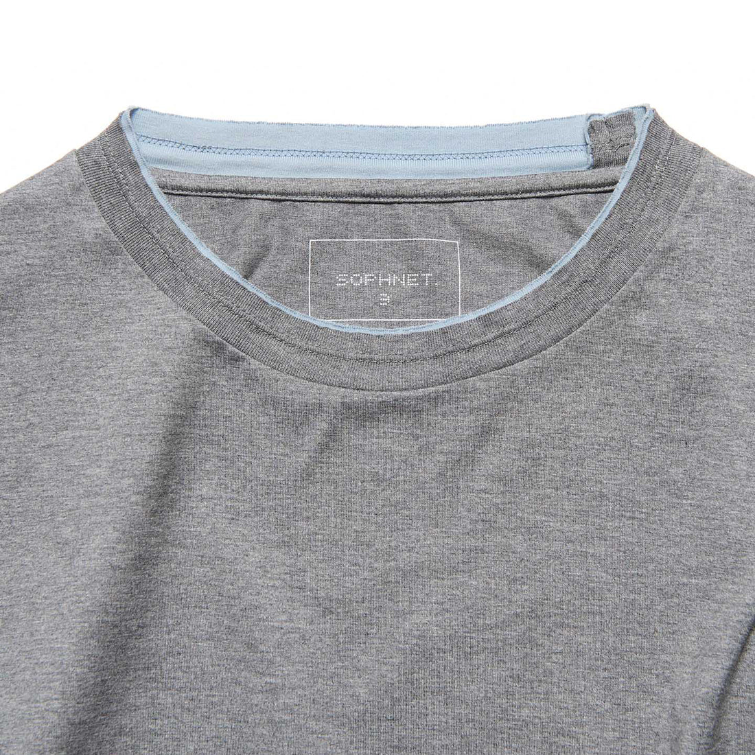 [SOPHNET.]LUSTER COTTON DOUBLE RIB TEE(SPNT-262062)