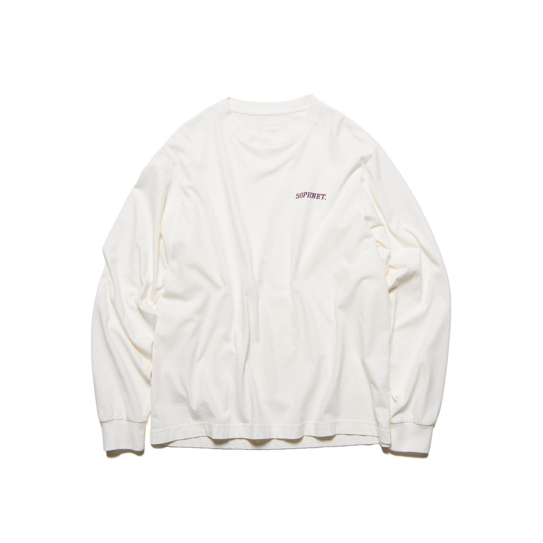 [SOPHNET.]VINTAGE LOGO L/S WIDE TEE(SPNT-262064)