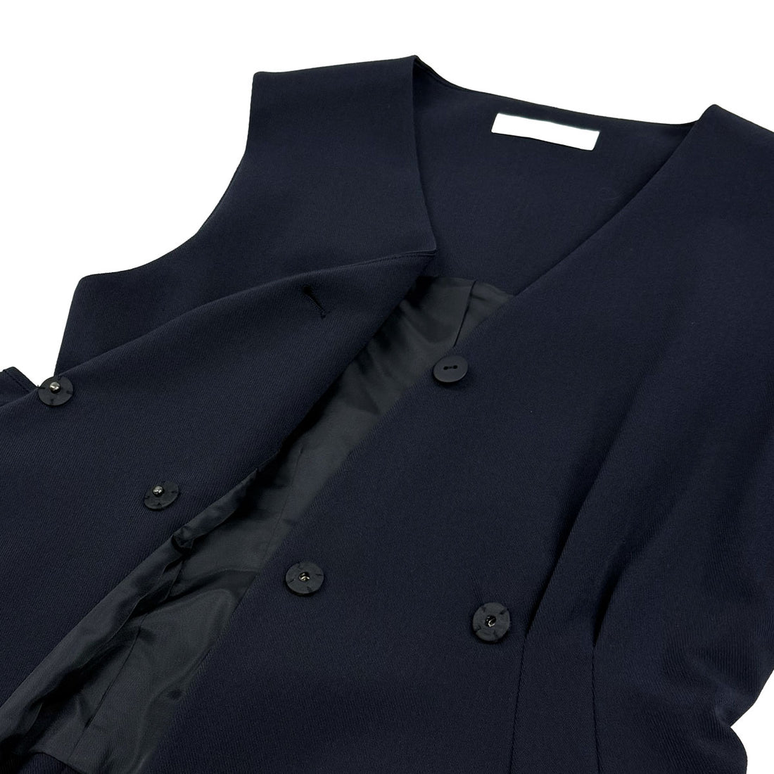 [SNIDEL]Sustainableペプラムベストトップス/NAVY(SWFB261123)