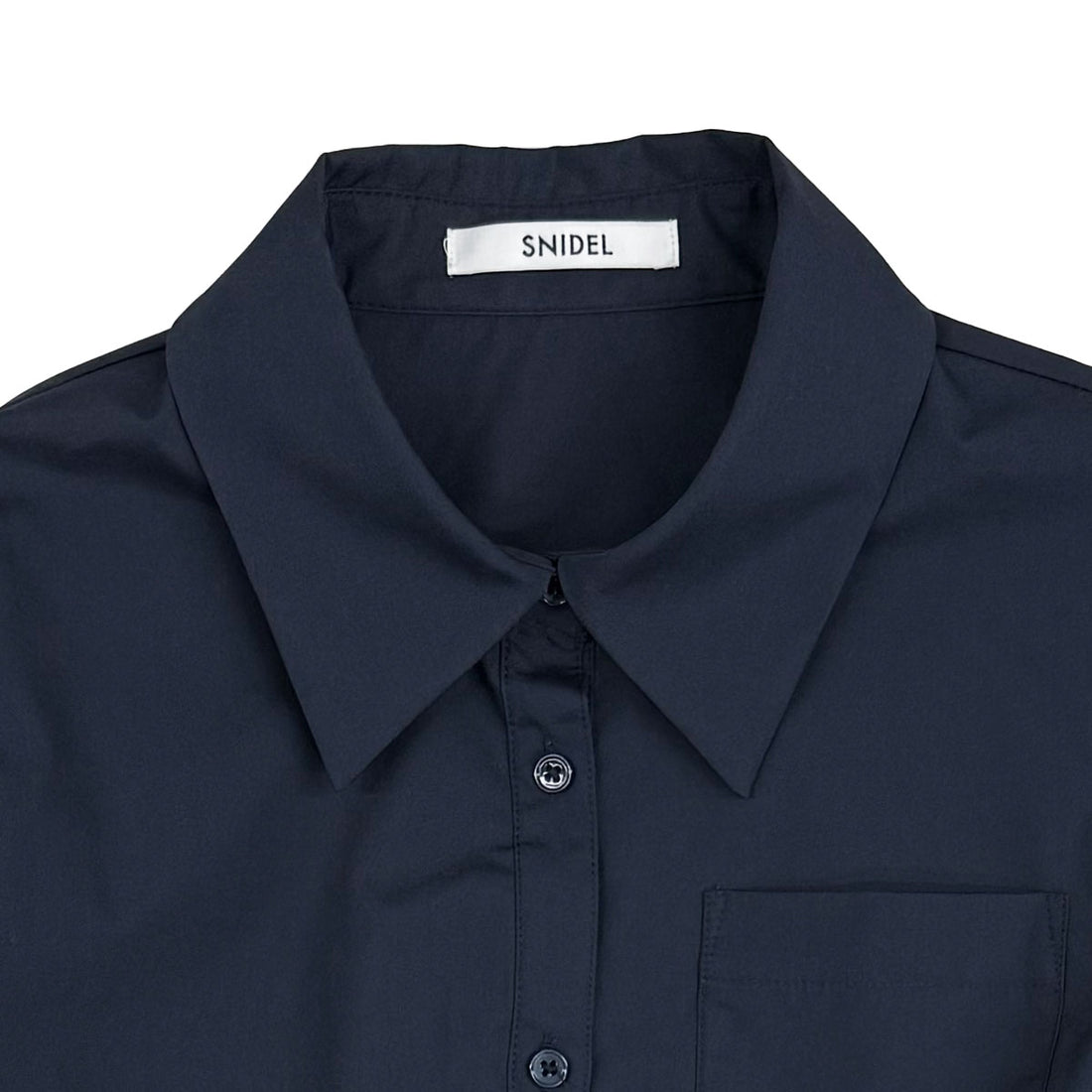[SNIDEL]ヘムボリュームシャツ/NAVY(SWFB2691164)