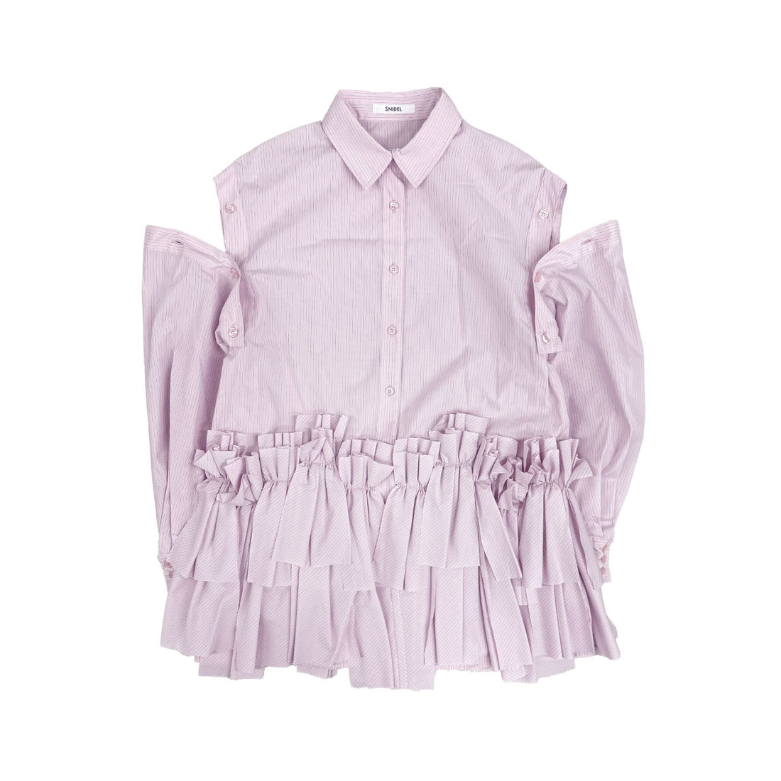 [SNIDEL]リボンシャツ/STRIPE(SWFO254208)