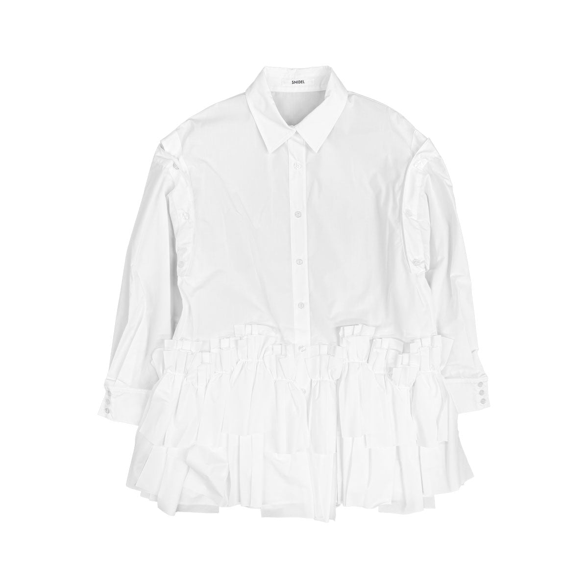 SNIDEL スナイデル　現行リボンシャツ　ホワイト SNIDEL]リボンシャツ/WHITE(SWFO254208) – R&Co.