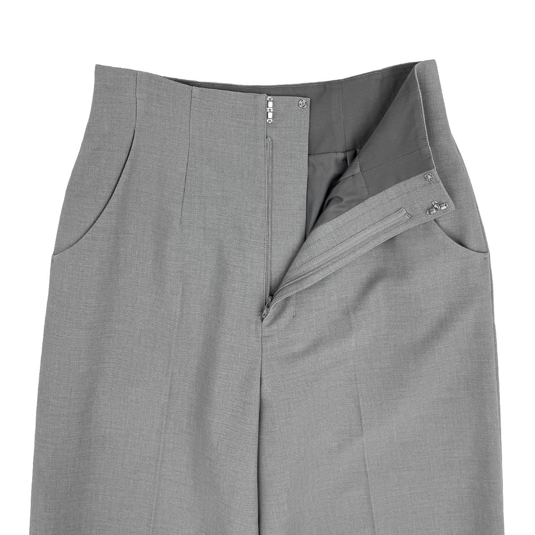 [SNIDEL]Sustainableハイウエストストレートパンツ/GRAY(SWFP261081)