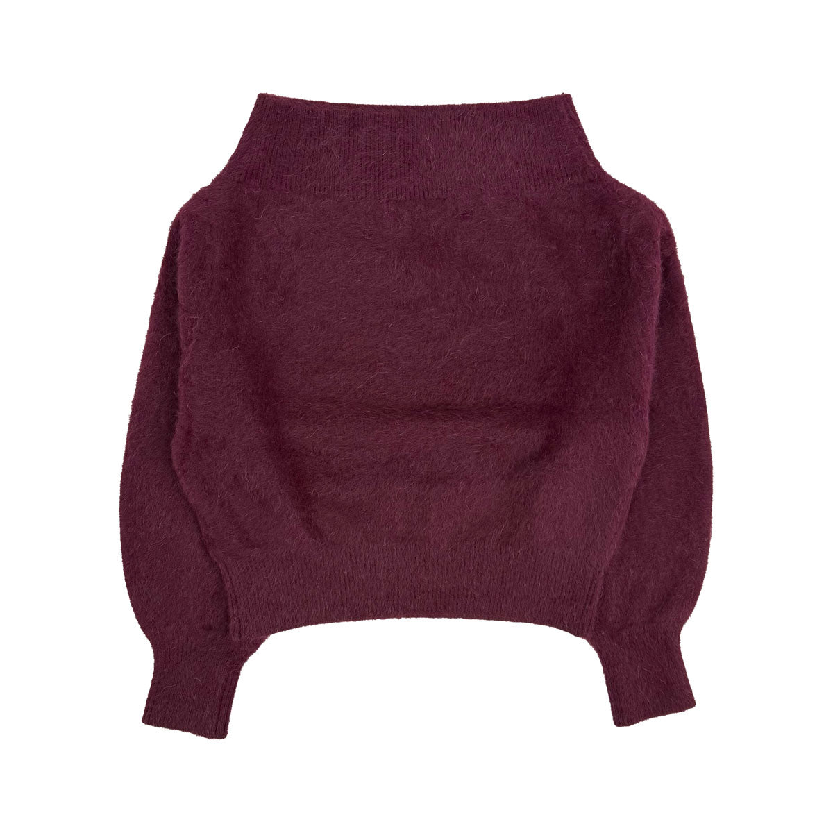SNIDEL]フォックスアルパカオフショルプルオーバー/WINE(SWNT254095