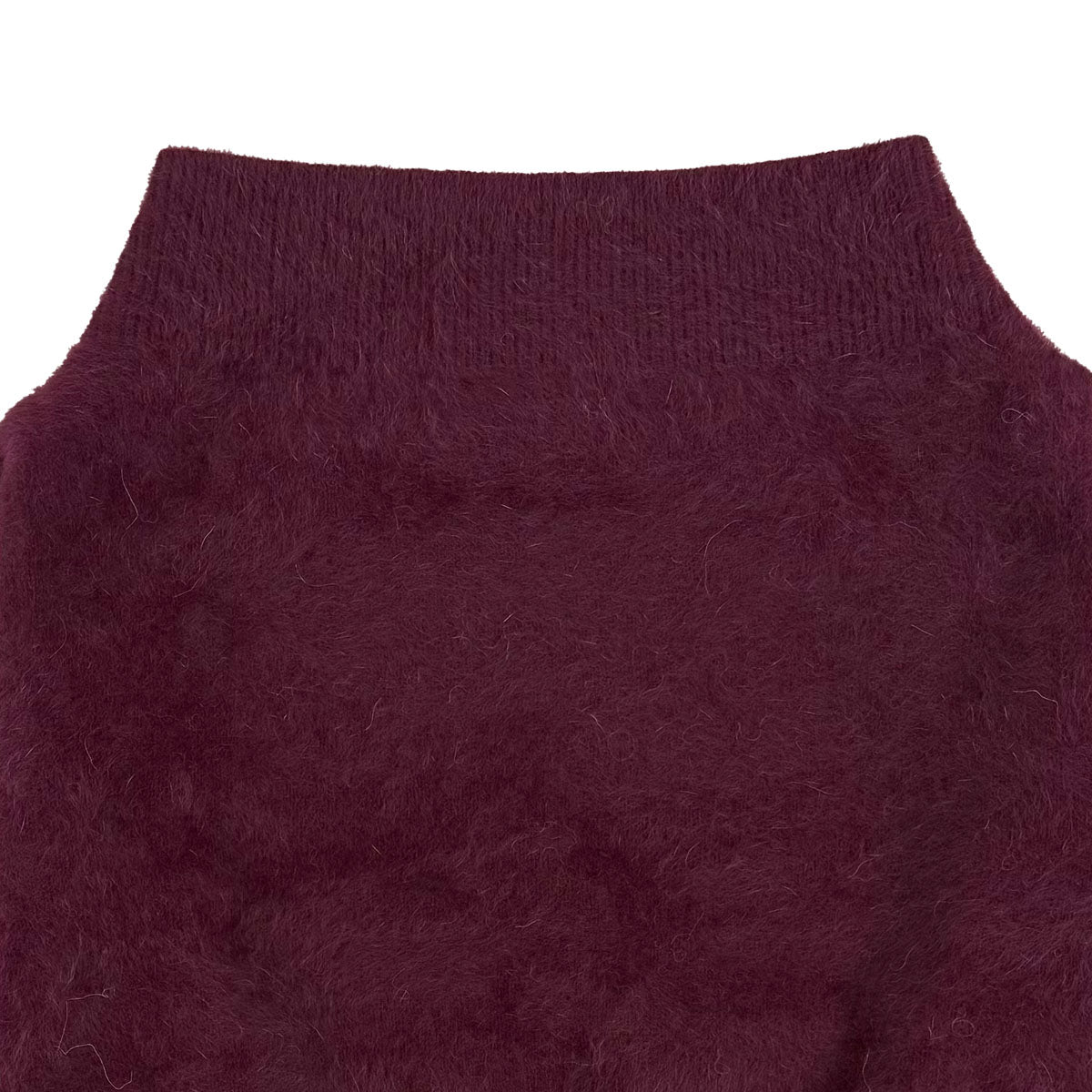 SNIDEL]フォックスアルパカオフショルプルオーバー/WINE(SWNT254095