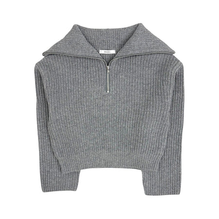 SNIDEL]ショルダーリボンオフショルニットカーディガン/GRAY