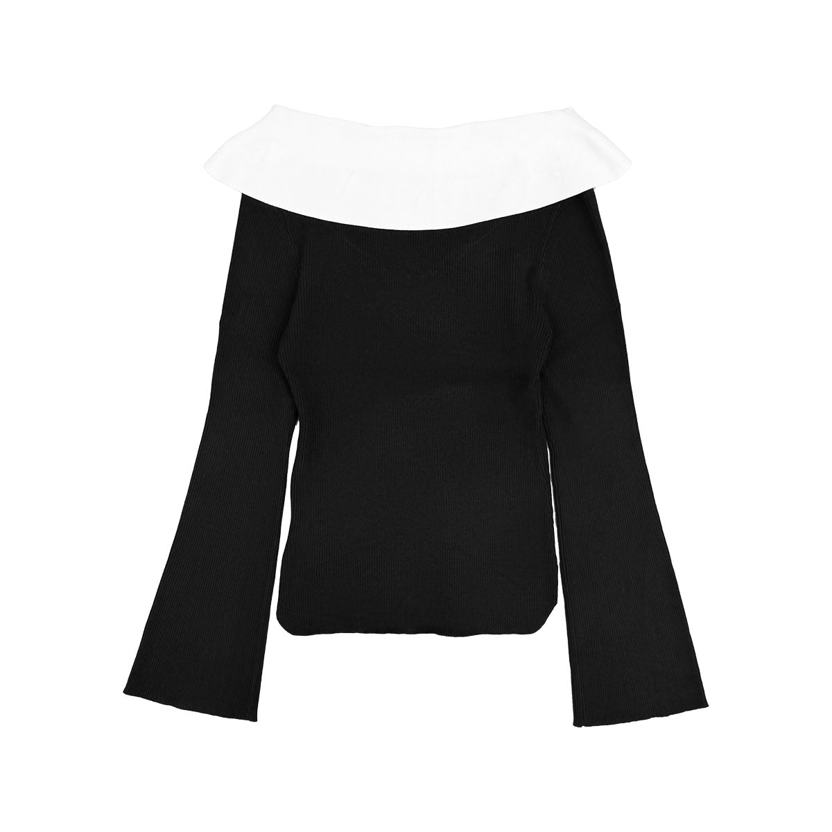 SNIDEL]オフショル襟ニットプルオーバー/BLACK(SWNT254239) – R&Co.