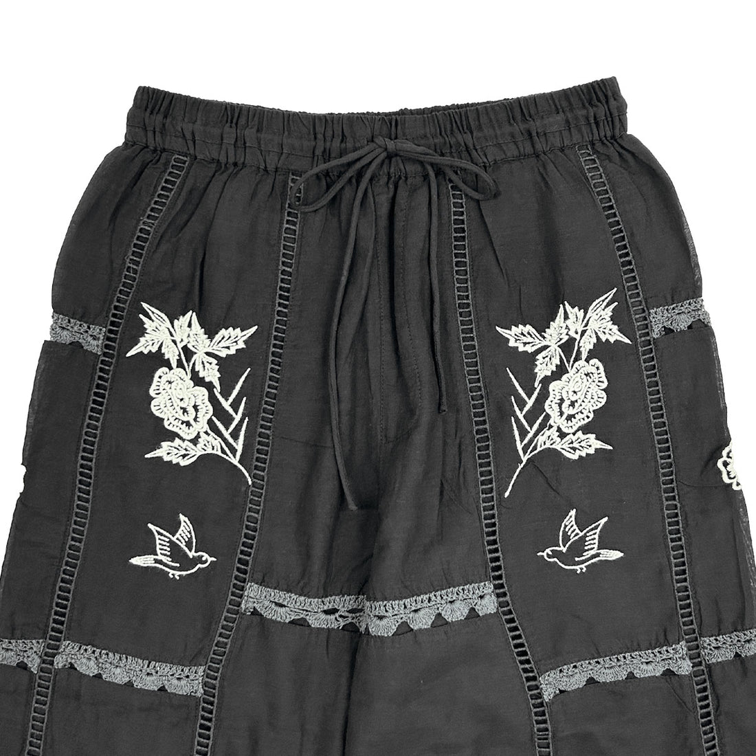 [TODAYFUL]Embroidery Patchwork Trouser/BLACK(12610719)