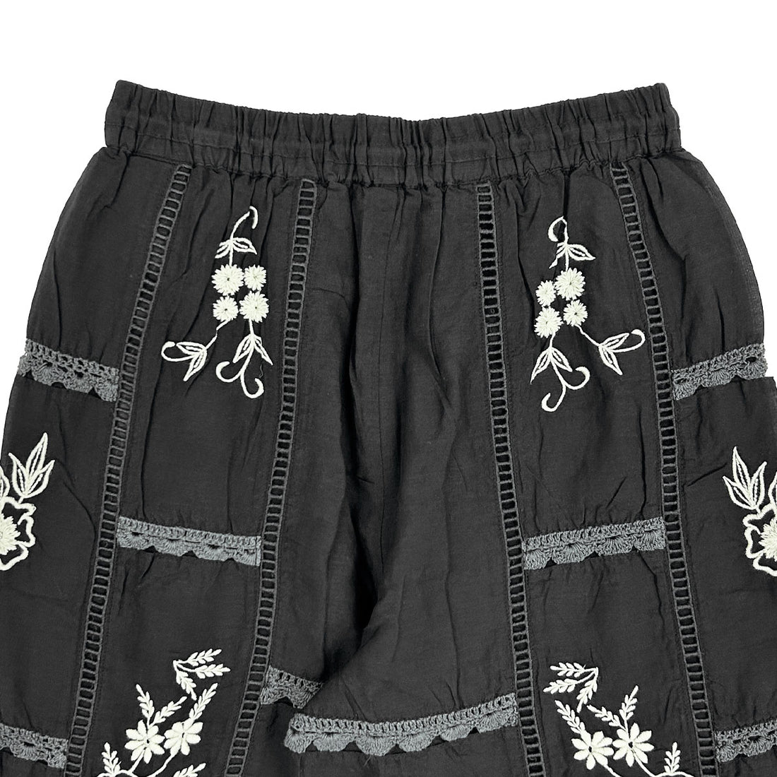 [TODAYFUL]Embroidery Patchwork Trouser/BLACK(12610719)